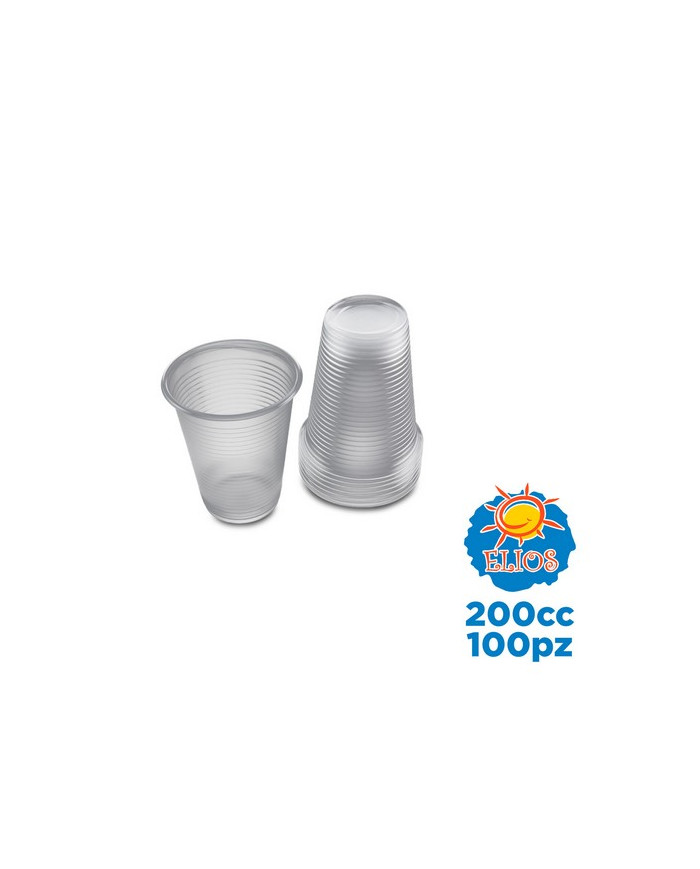 ELIOS BICCHIERI 200 TRASPARENTI  100PEZZI