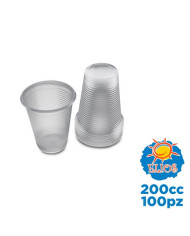 ELIOS BICCHIERI 200 TRASPARENTI  100PEZZI