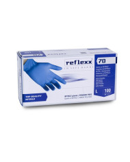 GUANTI NITRILE 100 PEZZI LARGE REFREX 70