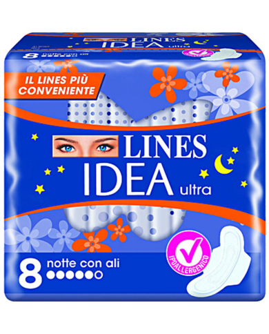 LINES IDEA ULTRA BLU NOTTE ALI 8PZ