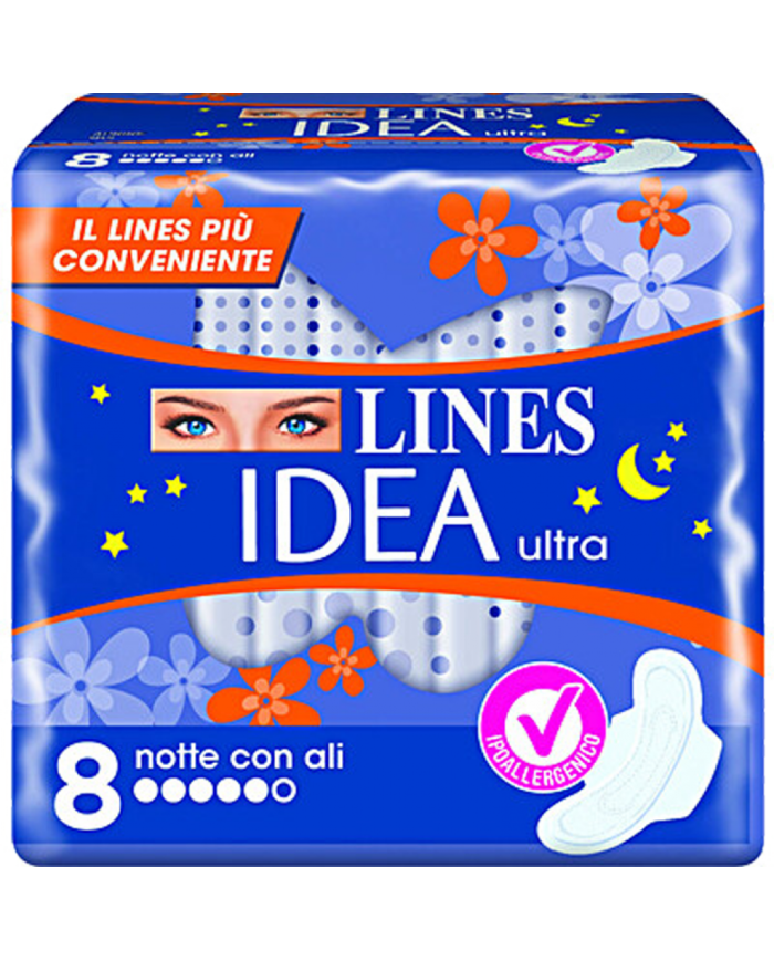 LINES IDEA ULTRA BLU NOTTE ALI 8PZ