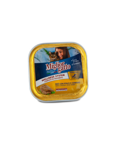 MIGLIORGATTO G.100 POLLO CONIGLIO