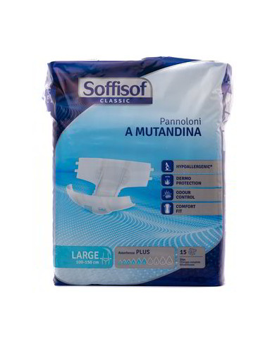 SOFFISOF PANNOL MUTAND LARGE PLUS 15PZ