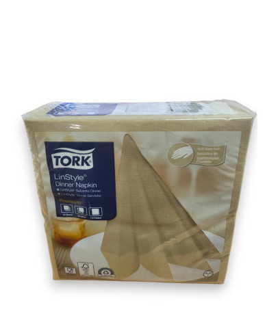 AIRLAID TOVAGLIOLI CORDA 39X39 PZ.50 - BISCOTTO