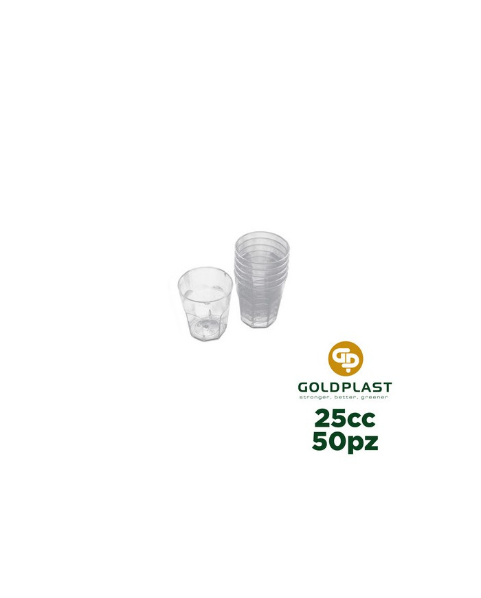 BICCHIER D KRISTAL 025CC PZ50 GOLD