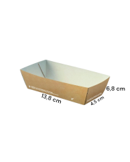 A PORTA FRITTO 138X68X45 PZ.50 RETTENGOLARE AVANA