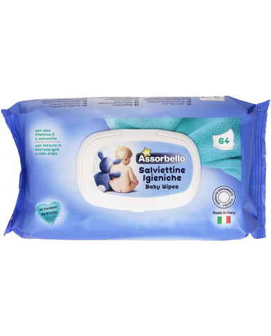 ASSORBELLO SALVIETTINE POP 64PZ AZZURRO