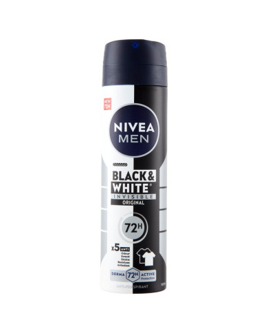 NIVEA DEO MEN SPRAY INVISIBLE BLACK & W.ML.150
