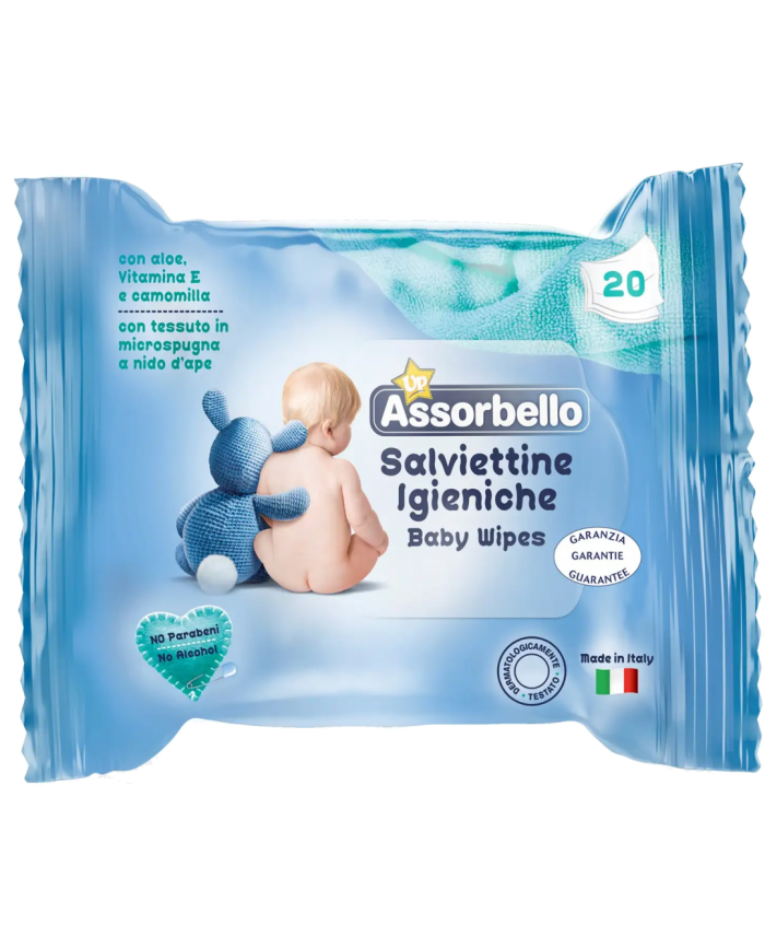 ASSORBELLO SALVIETTINE BIMBI 20PZ