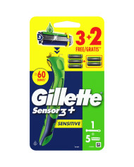 GILLETTE SENSOR 3 R & G SENSITIVE 3+2PZ
