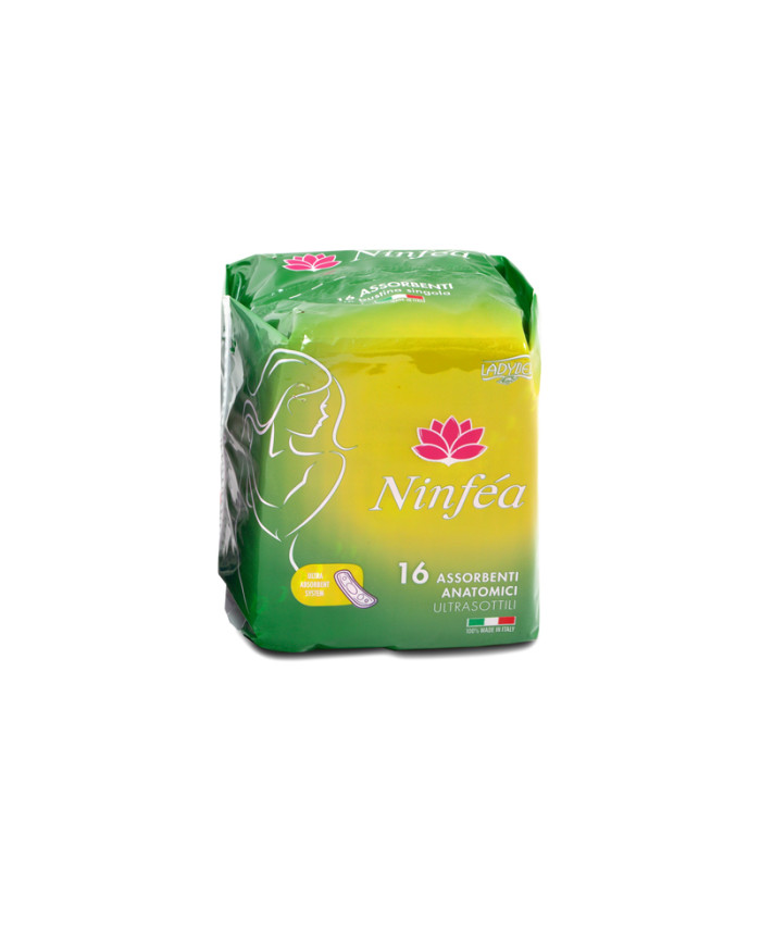 NINFEA ASSORBENTE ANATOMICO 16PZ -VERDE-