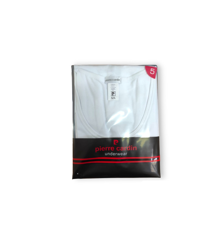 PIERRE CARDIN CANOTTA TG 5-L BIANCA