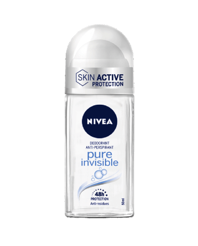 NIVEA DEO ROL ON 50ML PURE INVISIBLE