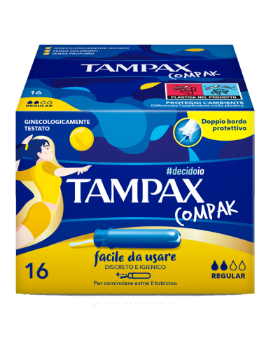 TAMPAX SUPER COMPAK 16PZ