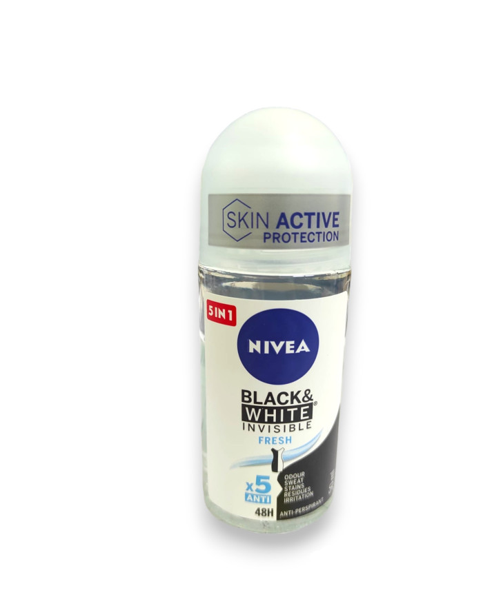 NIVEA DEO ROL ON 50ML B&W INVISIBLE FRESH