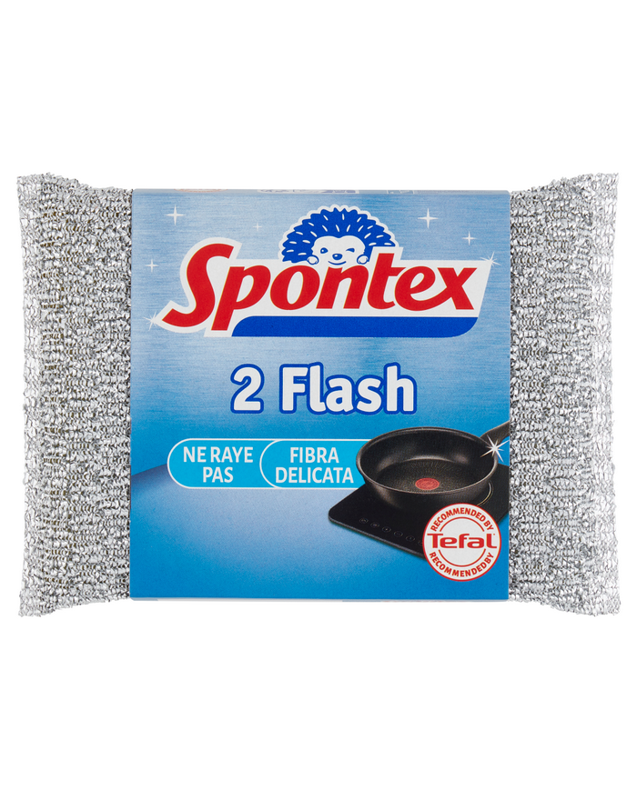 SPONTEX SPUGNA FIBRA FLASH X2