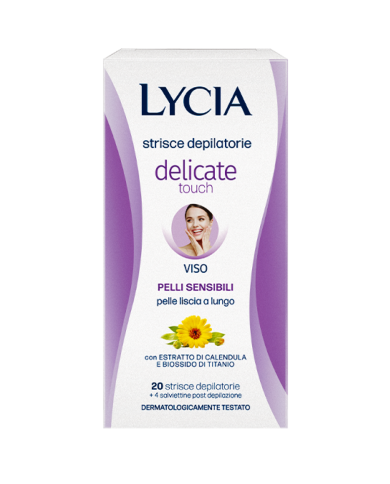 LYCIA DEPIL.STRISCE VISO P.SENSIBILI X 20