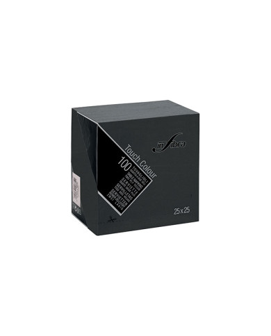 TOVAGLIOLI 25X25 NERO 100PZ. INFIBRA
