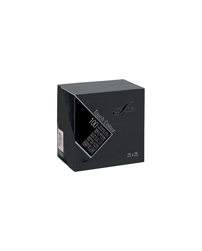 TOVAGLIOLI 25X25 NERO 100PZ. INFIBRA