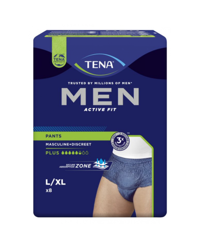 TENA MEN PANTS PLUS LARGE 8PZ