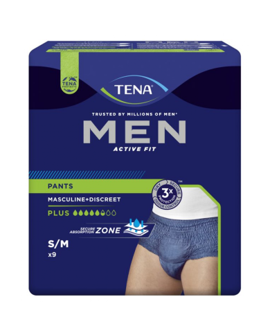 TENA MEN PANTS PLUS MEDIO 9PZ