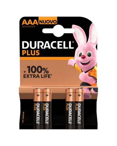 DURACELL PLUS 100 MINISTILO X4 - AAA