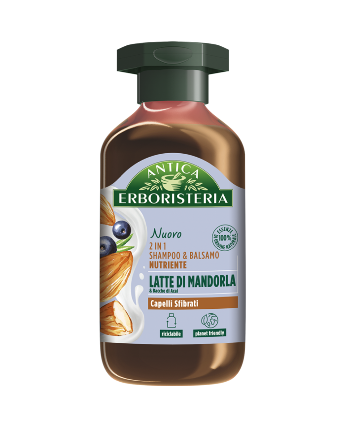 ANTICA ERBOR SHAMP 2IN1 LATTE MANDORLA 225ML