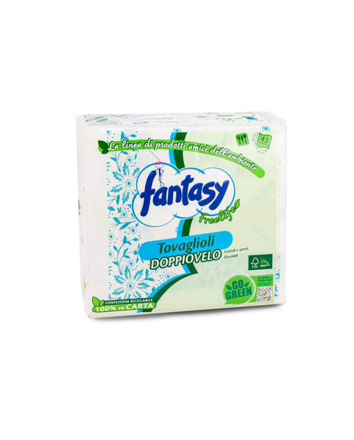 FANTASY TOVAGLIOLI 38X38 FREE LIFE PZ.43 GO GREEN
