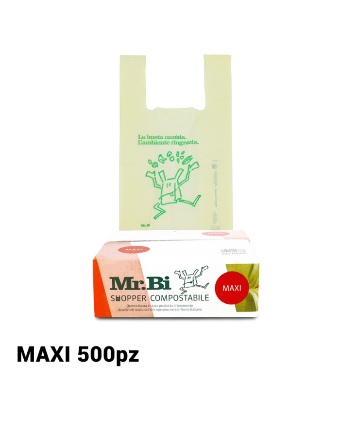 MR.BI SHOPPER BIO-COMPOST 500 PZ MAXI