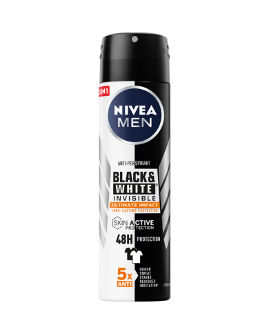 NIVEA DEO MEN SPRAY INVISIBLE BLACK & W.ULTIMAT.