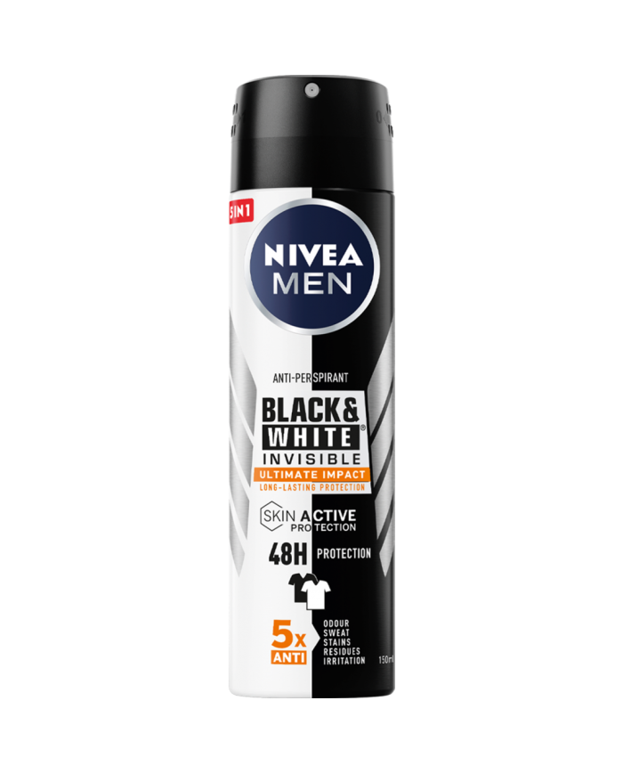 NIVEA DEO MEN SPRAY INVISIBLE BLACK & W.ULTIMAT.