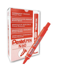 PENNARELLO PERMANENT PENTEL ROSSO P.SCALPELLO N860