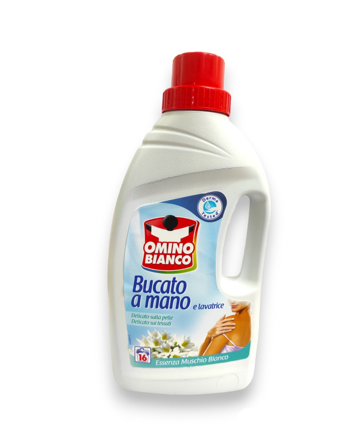OMINO BIANCO BUCATO A MANO E LAVATRICE MUSCHIO 1LT