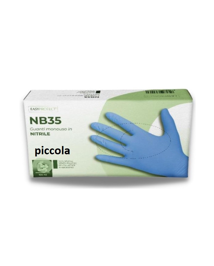 NB35 GUANTI NITRILE PICCOLA BLU 100PZ.