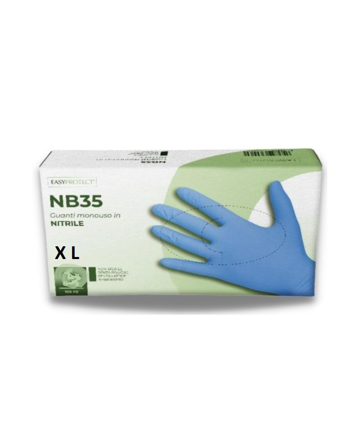 NB35 GUANTI NITRILE XL BLU 100PZ.