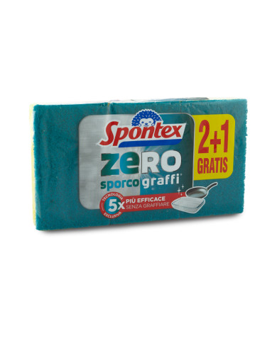 SPONTEX SPUGNA ZERO 2+1