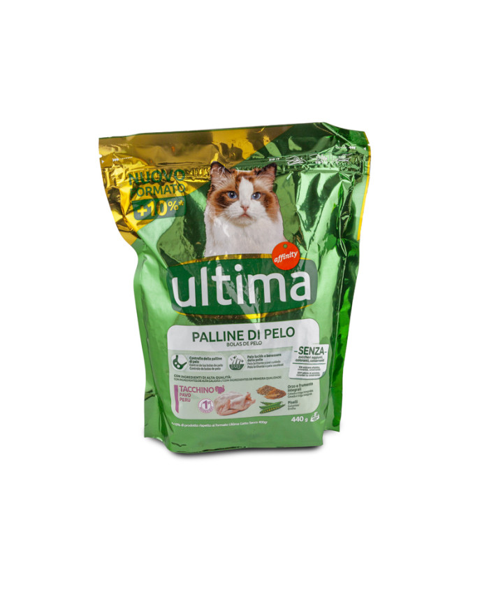 ULTIMA CAT 440GR HAIRBALL CROCCAN TACCHINO