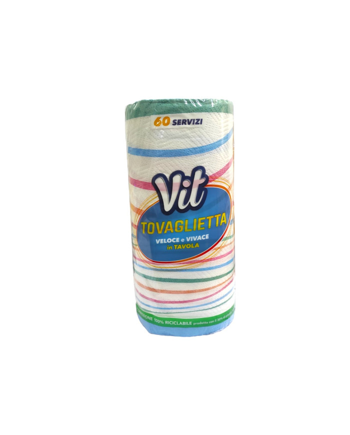 VIT TOVAGLIETTE A ROTOLO 60 STRAPPI GOFFRATA
