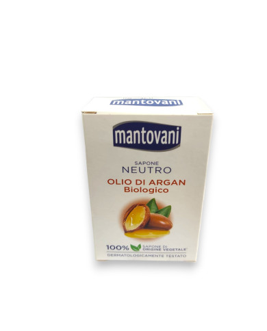 MANTOVANI SAPONETTA GR.90 NEUTRO OLIO DI ARGAN