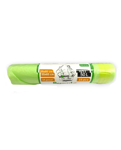 SACCO PRIMULA VERDE 55X65 C/LEGACCI