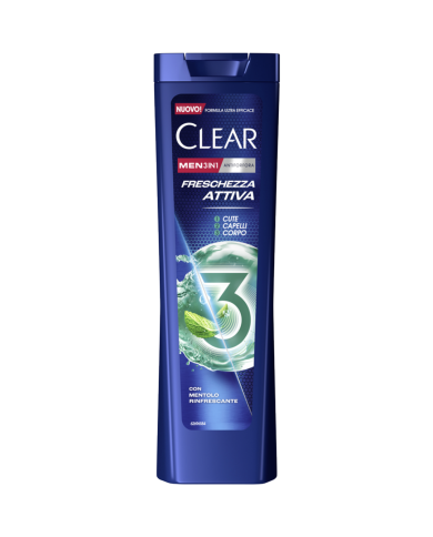 CLEAR SH 3IN1 FRESCHEZZA ATTIVA ML.225