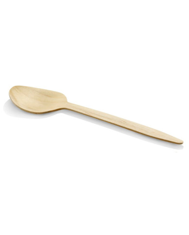 CUCCHIAIO LEGNO 16 CM 100PZ -FLO-