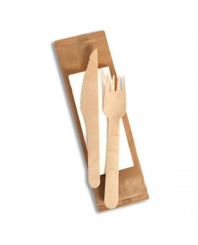 BIS LEGNO 16 CM FORCHETTA COLTELLO TOV 50PZ -FLO-
