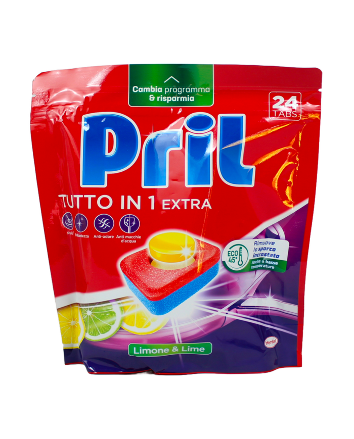 PRIL TABS TUTTO IN 1 EXTRA LIMONE & LIME X24