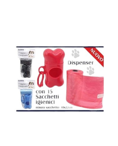 SACCHI IGIENICI RACCOLTA FECI + DISPENSER