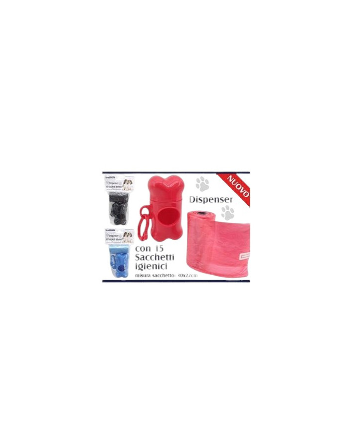 SACCHI IGIENICI RACCOLTA FECI + DISPENSER