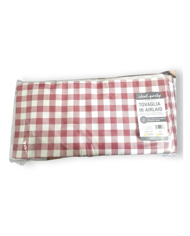 CP TOVAGLIE PIEGATE 100X100 AIRLAID BORDO 20PZ