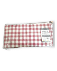 CP TOVAGLIE PIEGATE 100X100 AIRLAID BORDO 20PZ