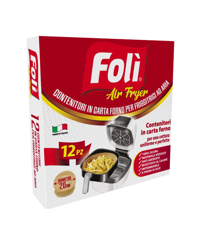 FOLI CONTENITORE X FRIG. AD ARIA 20CM TONDO PZ12