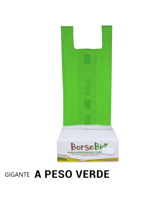 PB SHOPPER 35X65 VERDE BIO KG 6